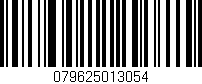 Código de barras (EAN, GTIN, SKU, ISBN): '079625013054'