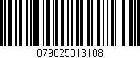 Código de barras (EAN, GTIN, SKU, ISBN): '079625013108'