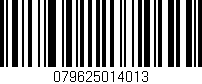 Código de barras (EAN, GTIN, SKU, ISBN): '079625014013'