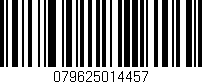 Código de barras (EAN, GTIN, SKU, ISBN): '079625014457'
