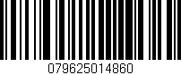 Código de barras (EAN, GTIN, SKU, ISBN): '079625014860'