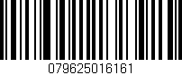Código de barras (EAN, GTIN, SKU, ISBN): '079625016161'