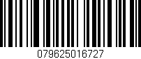 Código de barras (EAN, GTIN, SKU, ISBN): '079625016727'