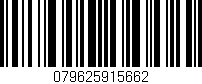 Código de barras (EAN, GTIN, SKU, ISBN): '079625915662'