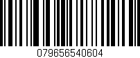 Código de barras (EAN, GTIN, SKU, ISBN): '079656540604'