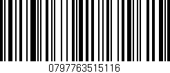 Código de barras (EAN, GTIN, SKU, ISBN): '0797763515116'