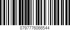 Código de barras (EAN, GTIN, SKU, ISBN): '0797776066544'