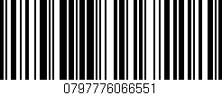 Código de barras (EAN, GTIN, SKU, ISBN): '0797776066551'