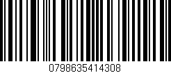 Código de barras (EAN, GTIN, SKU, ISBN): '0798635414308'
