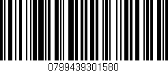 Código de barras (EAN, GTIN, SKU, ISBN): '0799439301580'