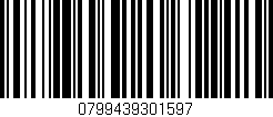 Código de barras (EAN, GTIN, SKU, ISBN): '0799439301597'