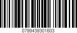 Código de barras (EAN, GTIN, SKU, ISBN): '0799439301603'