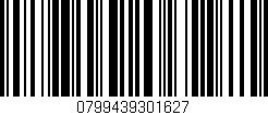 Código de barras (EAN, GTIN, SKU, ISBN): '0799439301627'