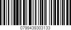 Código de barras (EAN, GTIN, SKU, ISBN): '0799439303133'