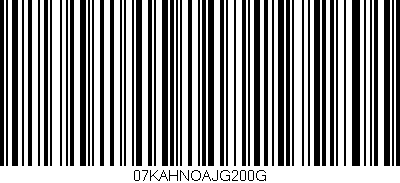 Código de barras (EAN, GTIN, SKU, ISBN): '07KAHNOAJG200G'