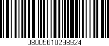Código de barras (EAN, GTIN, SKU, ISBN): '08005610298924'