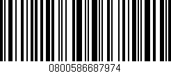 Código de barras (EAN, GTIN, SKU, ISBN): '0800586687974'