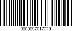 Código de barras (EAN, GTIN, SKU, ISBN): '0800897017378'