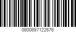 Código de barras (EAN, GTIN, SKU, ISBN): '0800897122676'