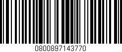 Código de barras (EAN, GTIN, SKU, ISBN): '0800897143770'