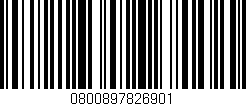 Código de barras (EAN, GTIN, SKU, ISBN): '0800897826901'