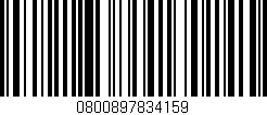 Código de barras (EAN, GTIN, SKU, ISBN): '0800897834159'
