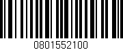 Código de barras (EAN, GTIN, SKU, ISBN): '0801552100'