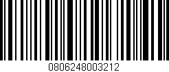 Código de barras (EAN, GTIN, SKU, ISBN): '0806248003212'
