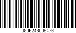 Código de barras (EAN, GTIN, SKU, ISBN): '0806248005476'