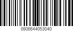 Código de barras (EAN, GTIN, SKU, ISBN): '0806644053040'