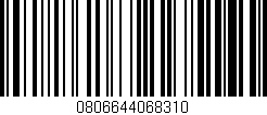 Código de barras (EAN, GTIN, SKU, ISBN): '0806644068310'