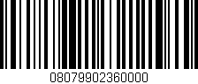 Código de barras (EAN, GTIN, SKU, ISBN): '08079902360000'