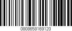 Código de barras (EAN, GTIN, SKU, ISBN): '0808658169120'