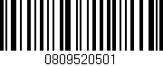 Código de barras (EAN, GTIN, SKU, ISBN): '0809520501'