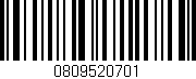 Código de barras (EAN, GTIN, SKU, ISBN): '0809520701'