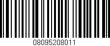 Código de barras (EAN, GTIN, SKU, ISBN): '08095208011'