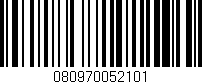 Código de barras (EAN, GTIN, SKU, ISBN): '080970052101'