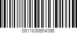 Código de barras (EAN, GTIN, SKU, ISBN): '0811030654398'