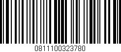 Código de barras (EAN, GTIN, SKU, ISBN): '0811100323780'