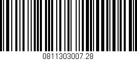 Código de barras (EAN, GTIN, SKU, ISBN): '0811303007.28'