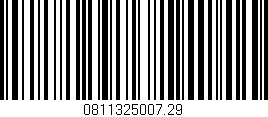 Código de barras (EAN, GTIN, SKU, ISBN): '0811325007.29'