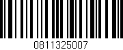 Código de barras (EAN, GTIN, SKU, ISBN): '0811325007'