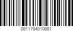 Código de barras (EAN, GTIN, SKU, ISBN): '0811794010881'