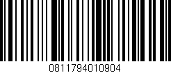 Código de barras (EAN, GTIN, SKU, ISBN): '0811794010904'