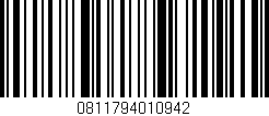 Código de barras (EAN, GTIN, SKU, ISBN): '0811794010942'