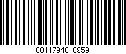 Código de barras (EAN, GTIN, SKU, ISBN): '0811794010959'