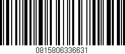 Código de barras (EAN, GTIN, SKU, ISBN): '0815806336631'