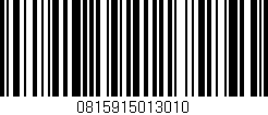Código de barras (EAN, GTIN, SKU, ISBN): '0815915013010'