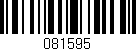 Código de barras (EAN, GTIN, SKU, ISBN): '081595'