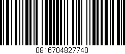 Código de barras (EAN, GTIN, SKU, ISBN): '0816704827740'